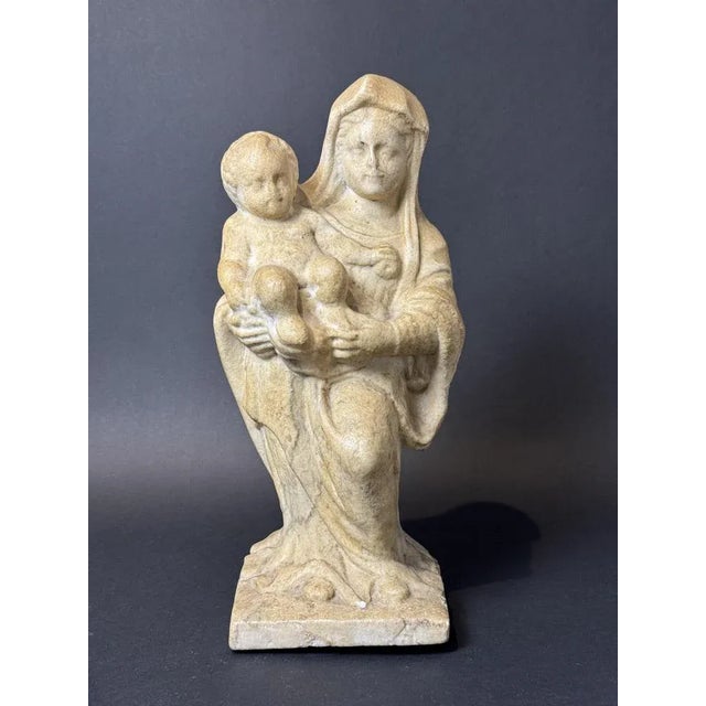 Italian Emilian Artist, Sculpture Depicting the Madonna and Child, 16th Century, Marble For Sale - Image 13 of 13