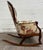 Beige Antique Victorian Style Walnut Balloon Back Floral Upholstered Rocking Chair For Sale - Image 8 of 10