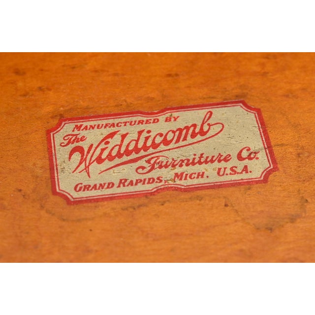 Brown Early Widdicomb Victorian Carved Mahogany Vanity or Dressing Table With Mirror, Circa 1890s For Sale - Image 8 of 14