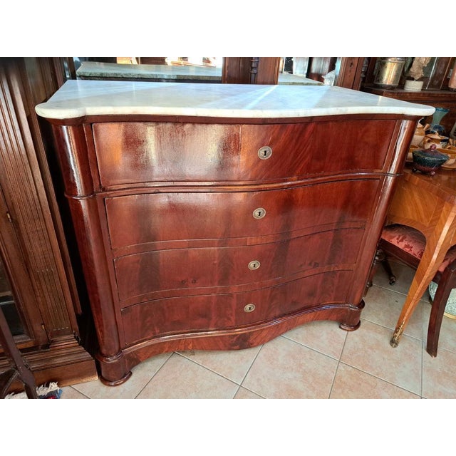 Wood Louis Philippe Chest of Drawers in Mahogany For Sale - Image 7 of 7