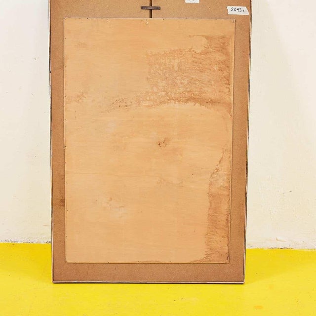 Silver Art Deco Metal Mirror For Sale - Image 8 of 9