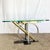 DIA - Design Institute America Postmodern Mixed-Metal and Glass Console Table by Kaizo Oto for Design Institute of America For Sale - Image 4 of 8