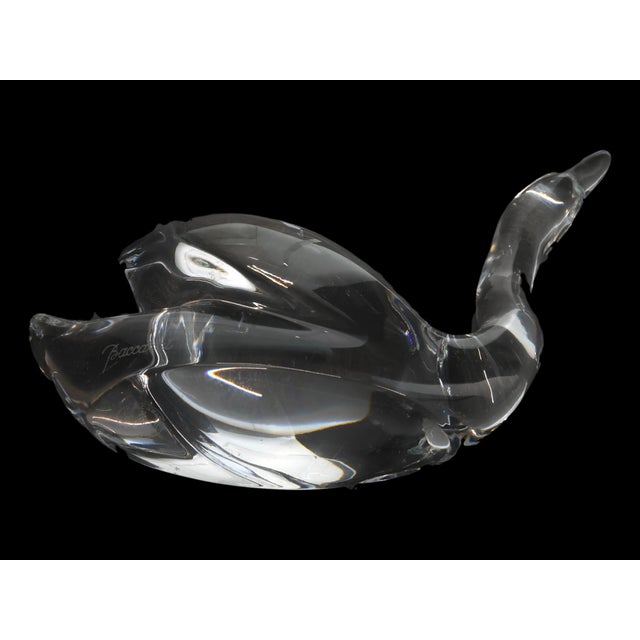 Baccarat Crystal Swan Figure For Sale In Los Angeles - Image 6 of 7