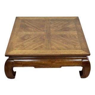 Vintage Thomasville Ming Leg Wood Coffee Table For Sale