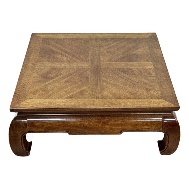 Vintage Thomasville Ming Leg Wood Coffee Table For Sale