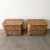 Vintage 1970s Mid Century Modern Pair of Cork Nightstands Burlwood For Sale In Palm Springs - Image 6 of 12