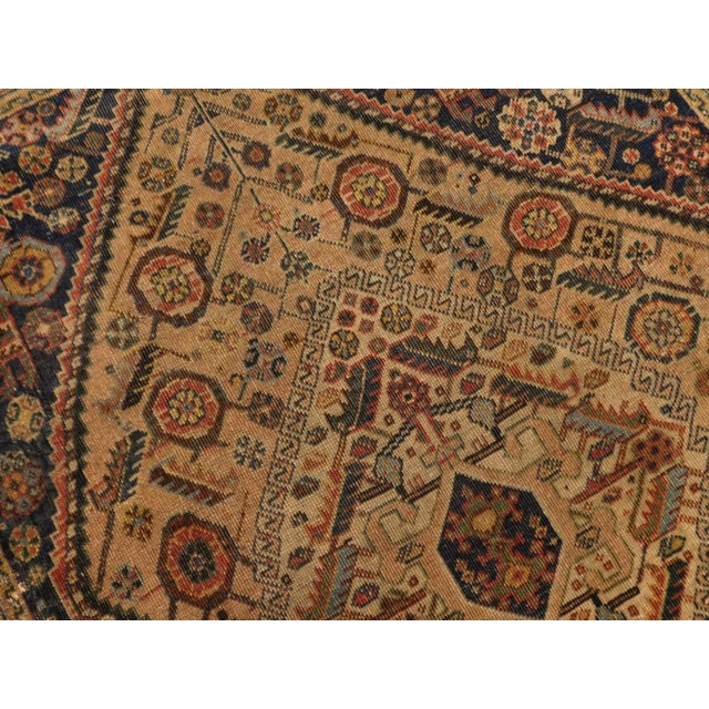1900 - 1909 Antique Persian Wool Rug For Sale - Image 5 of 13