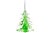 Mid 20th Century Signed Swedish 10" Blown Art Glass Green Tree For Sale - Image 5 of 5