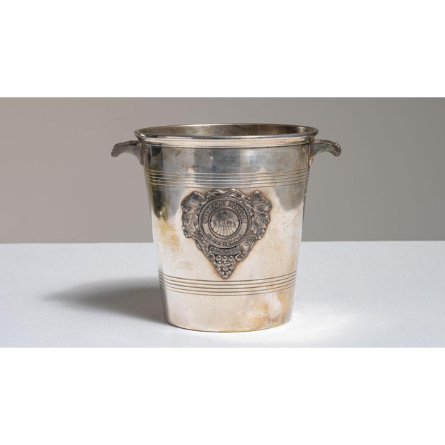 Mid 20th Century France Gold Silver Ice Bucket For Sale - Image 12 of 15