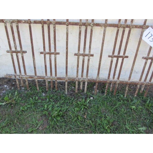 Antique Victorian Iron Architectural Salvage Door For Sale - Image 4 of 6