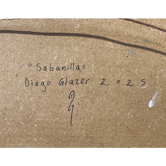 Early 21st Century Sabanilla by Diego Glazer | Oil on panel Landscape of rocky terrain with distant hills and vegetation. For Sale - Image 5 of 5