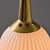 Metal 1950s Brass & Opaline Glass Pendant Attributed to Stilnovo For Sale - Image 7 of 12