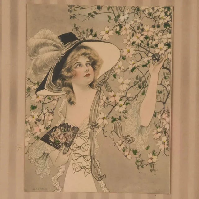 C.E. Perry was a prolific artist known for his refined and delicate portrayals of feminine beauty, often inspired by the...