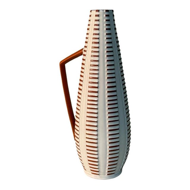 Pottery Pitcher or Jug from Goldscheider, West Germany For Sale - Image 4 of 6