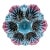 French Majolica Oyster Plate Fives Lille, Circa 1890 For Sale