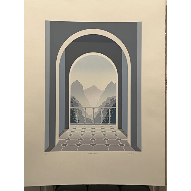 1980s Mick Durrant Signed Serigraph Pair East Wing & West Wing Limited Edition Prints For Sale - Image 9 of 14