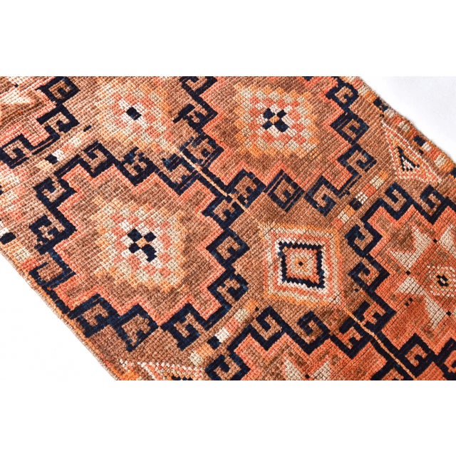 Vintage Runner Rug in Wool For Sale - Image 4 of 13