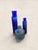Victorian Antique Set of Three English Cobalt Blue Glass Apothecary Bottles For Sale - Image 3 of 7