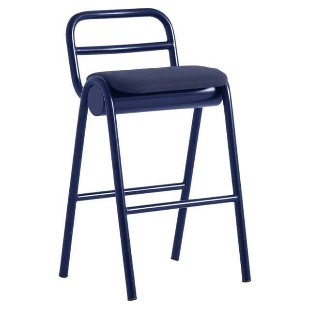 ZUM Low Bar Stool with Backrest by Pepe Albargues For Sale