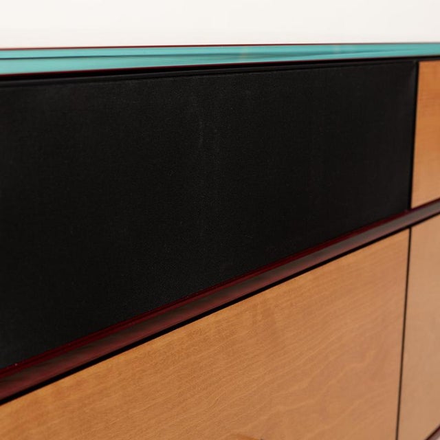 Spectral Wooden Sideboard in Red, Brown & Black For Sale - Image 6 of 15