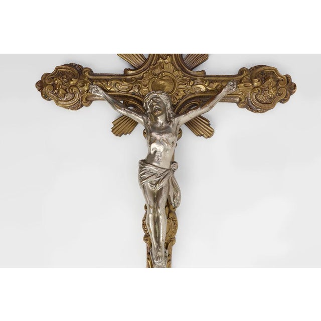 Copper Crucifix, Belgium, 1900s For Sale - Image 5 of 12