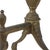 Brown Antique British Victorian Brass Fire Dogs, 1880, Set of 2 For Sale - Image 8 of 18