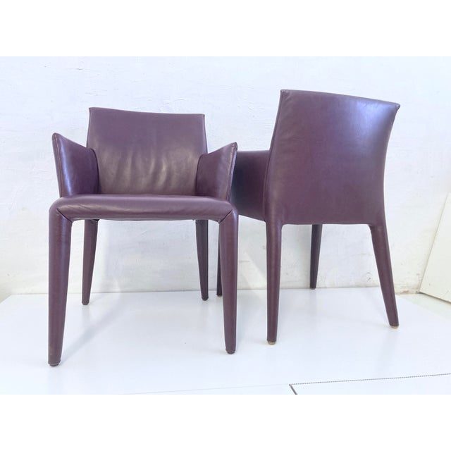 2000 - 2009 Vol au Vent Armchairs in Leather by Mario Bellini for B&B Italia / C&B Italia, 2000s, Set of 2 For Sale - Image 5 of 12