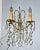 Metal Antique Crystal French Bronze Sconces - A Pair For Sale - Image 7 of 13