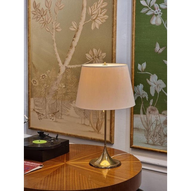 1960s Vintage Table Lamp in Brass from Bergboms, 1960s For Sale - Image 5 of 9