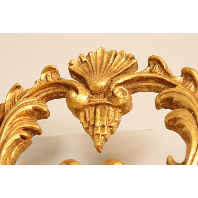 Glass Friedman Brothers Horizontal Gold Mirror For Sale - Image 7 of 15