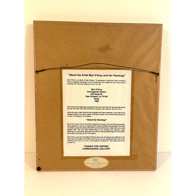 Impressionist 1970s Limited Edition French Quarter Street Scene Lithograph by Myrl D’Arcy — Signed & Numbered 115/500 For Sale - Image 3 of 9