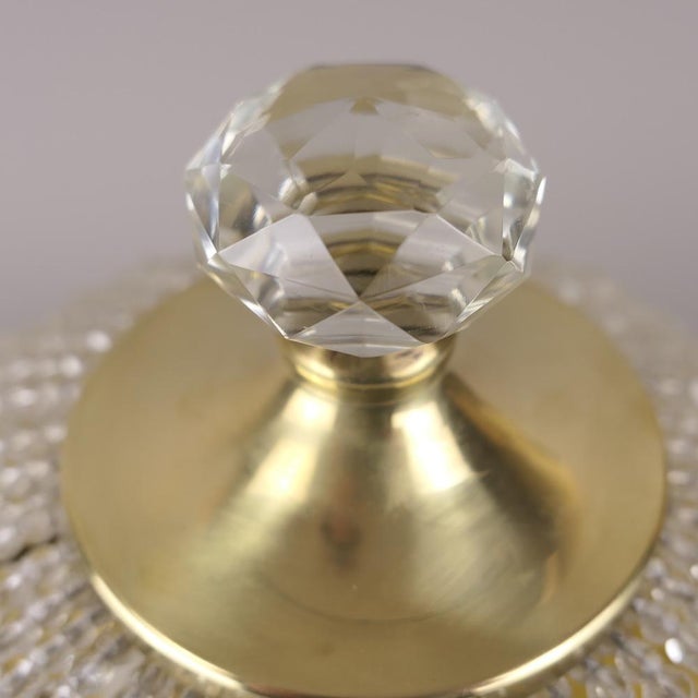 Ceiling Light in Cut Glass Spheres, France, 1950s For Sale - Image 4 of 14