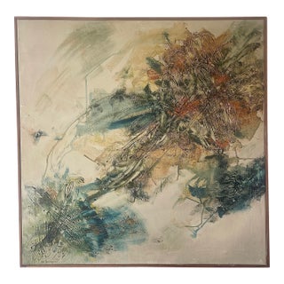 Alice Berger Hammerschlag "Three Levels" Painting, Circa 1961 For Sale