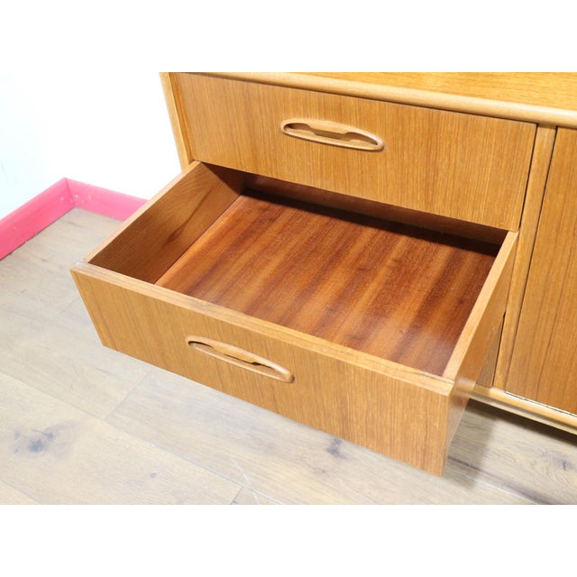 Mid Century Midern Vintage Teak British Tall Credenza Buffet For Sale - Image 14 of 15