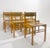 1960s Mid-Century Modern Wood and Leather Chairs, Italy, 1960s, Set of 6 For Sale - Image 5 of 6