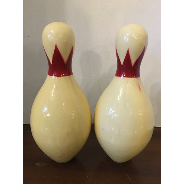 Vintage 1950s Brunswick Lanes Duck Pin Bowling Pins a Pair Chairish