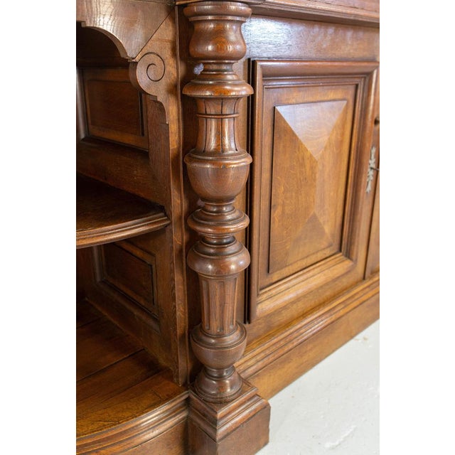 French Credenza in Oak, 1890s For Sale - Image 6 of 18