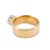 Vintage Traub Orange Blossom 18k Yellow Gold Gia 1.40ct Circular Engagement Ring, Size 7.5 For Sale In Houston - Image 6 of 10