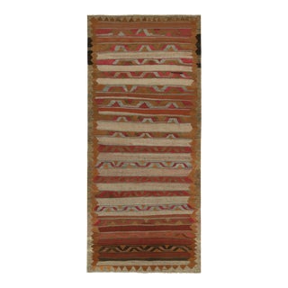 Vintage Persian Tribal Kilim Rug in Polychromatic Stripes - by Rug & Kilim For Sale