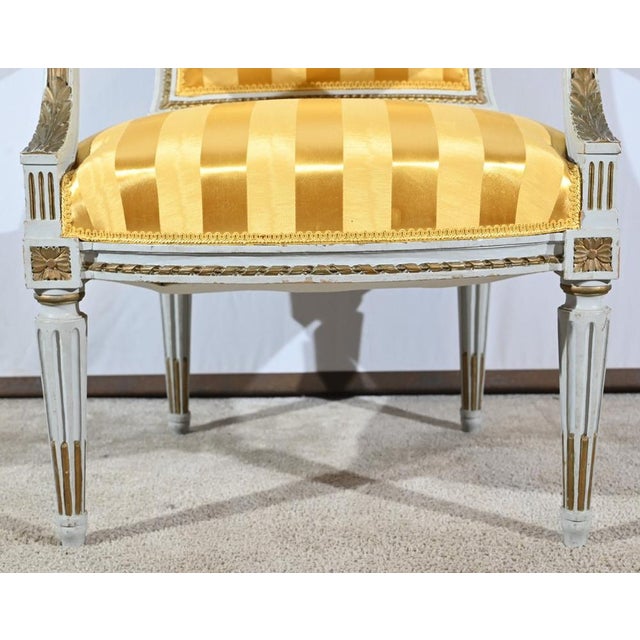 Set of Late 19th Century Louis XVI Style Cabriolet Armchairs For Sale - Image 14 of 18