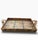 Vintage Bamboo & Rattan Tray With Woven Handles, Mid-Century For Sale - Image 4 of 6