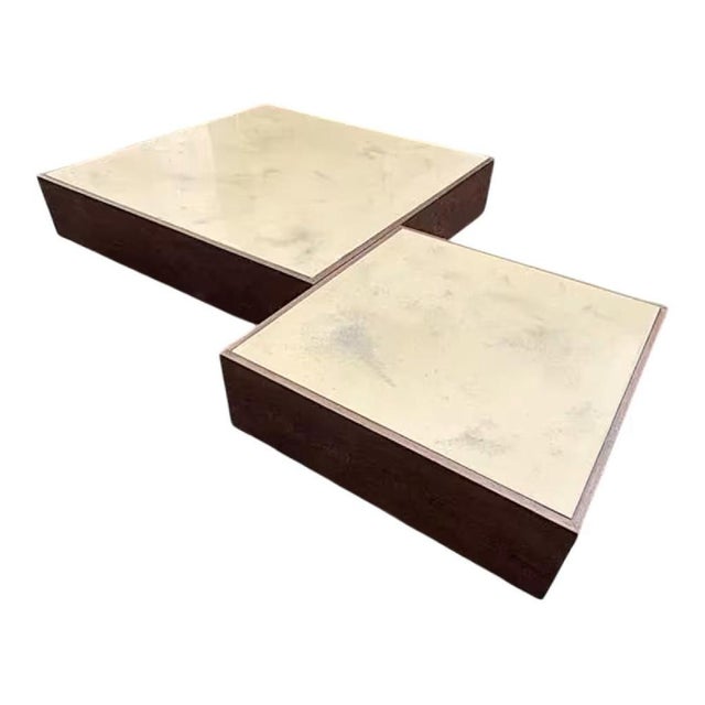 Wood Modernist Minimalist Coffee Tables in Wenge Wood by Jef Verbrak, 1970s, Set of 2 For Sale - Image 7 of 7