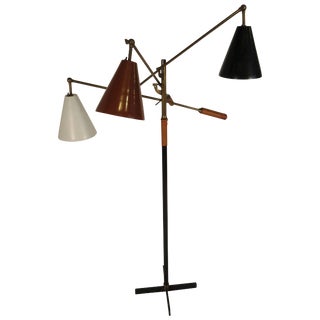 1950s Arredoluce Triennale Style Floor Lamp For Sale