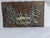 Cabin Vintage Silver-Tone Deer Woodland Relief Plaque on Rustic Wood, 13" For Sale - Image 3 of 12