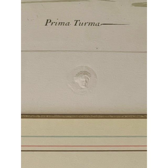 Paper Mid 20th Century Intaglio Engraving Prima Turma Tympanotribae Romani, Etching by F. Chauveau For Sale - Image 7 of 10
