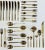 Mid-Century Modern Vintage Boxed Nickel Bronze Flatware Snack Set, 45 PCS For Sale - Image 3 of 8