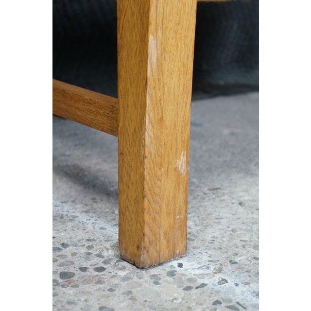 Antique Victorian American Empire Quartersawn Oak Carved Settee Bench Loveseat For Sale - Image 15 of 18