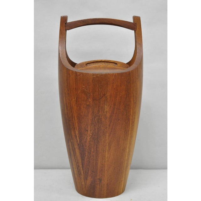 Vintage Mid Century Danish Modern Staved Teak Jens Quistgaard Ice Bucket Dansk For Sale - Image 18 of 18
