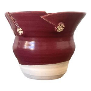Vintage Original Studio Pottery Pleated Vase