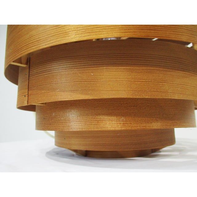 Hans -Agne Jakobsson Ellysett Teak Pendent Lamp Denmark For Sale In Cincinnati - Image 6 of 12